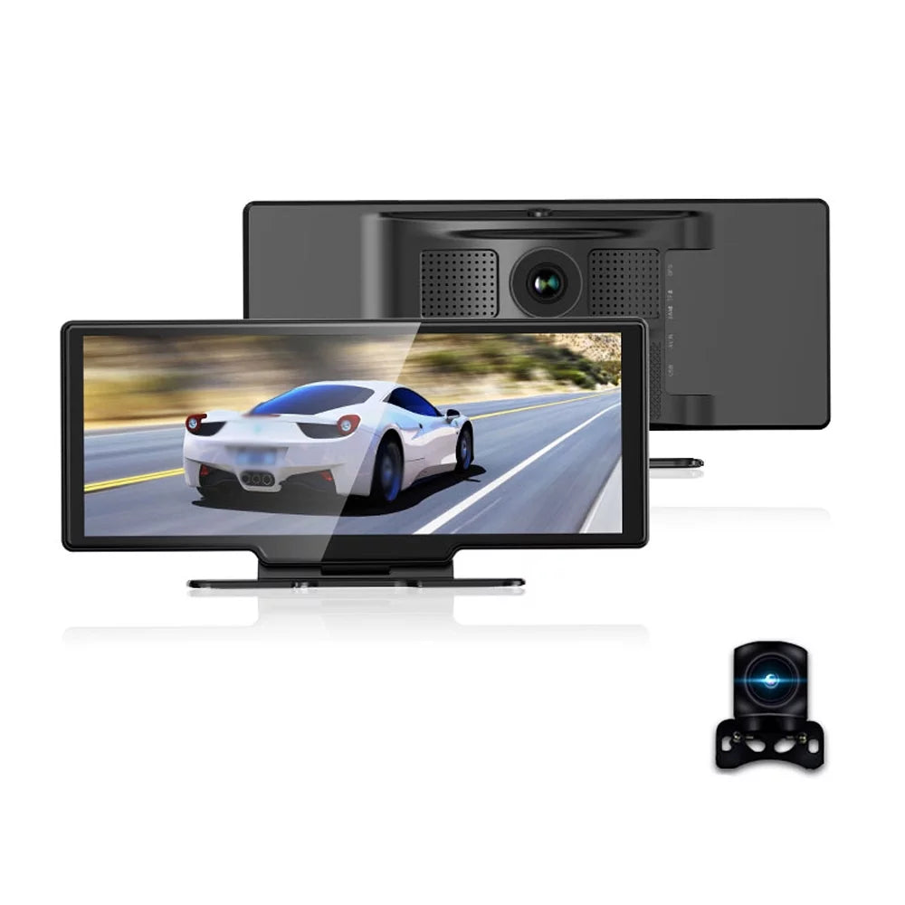Recording, Front G-Sensing, 4K Driving WiFi, Touchscreen, Camera Auto Loop Rear DVR 10.26 Calling Inch Dash Recorder, Dash & Carplay Android for Hands-Free