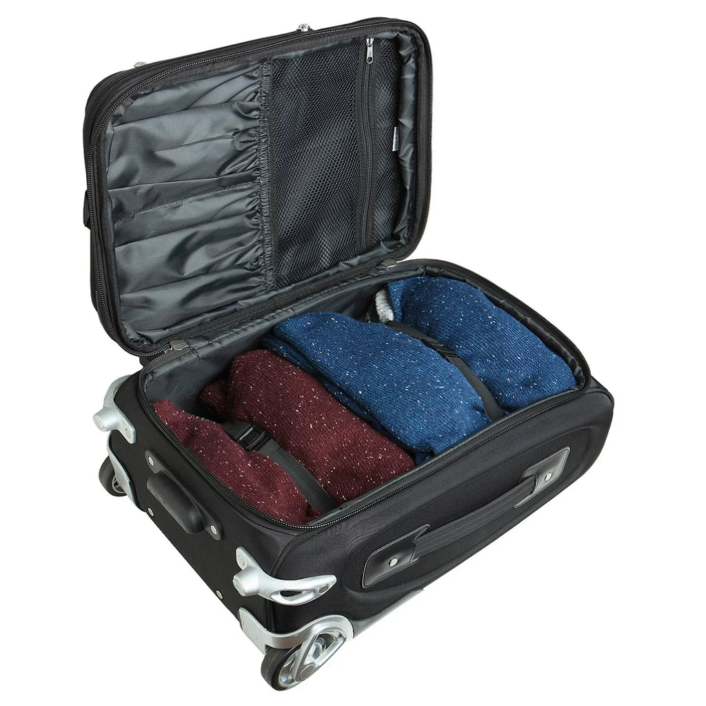 Tech Yellow GA Carry-On 21" Jackets MOJO Suitcase Rolling Softside Black