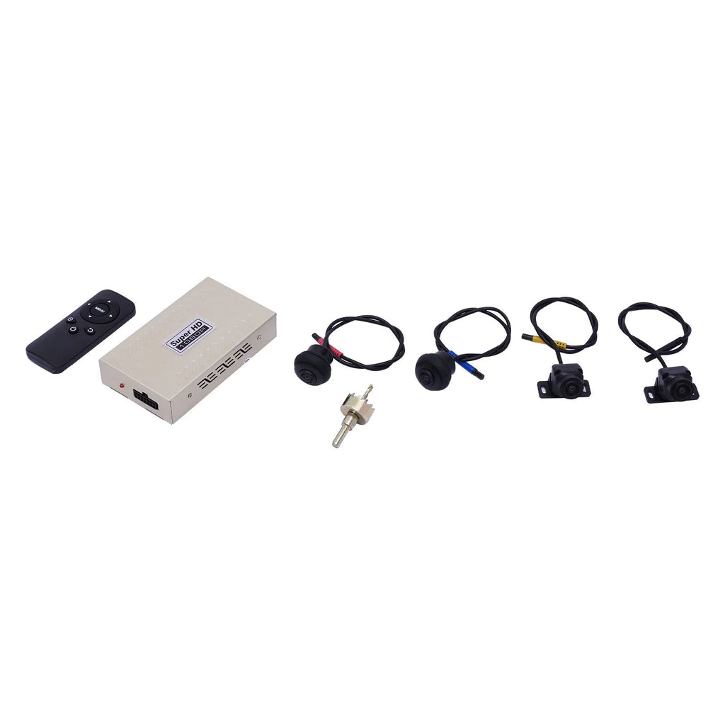 Recording System 360° DVR Miumaeov Panoramic 4-camera View Seamless Bird Car Kits 1080P