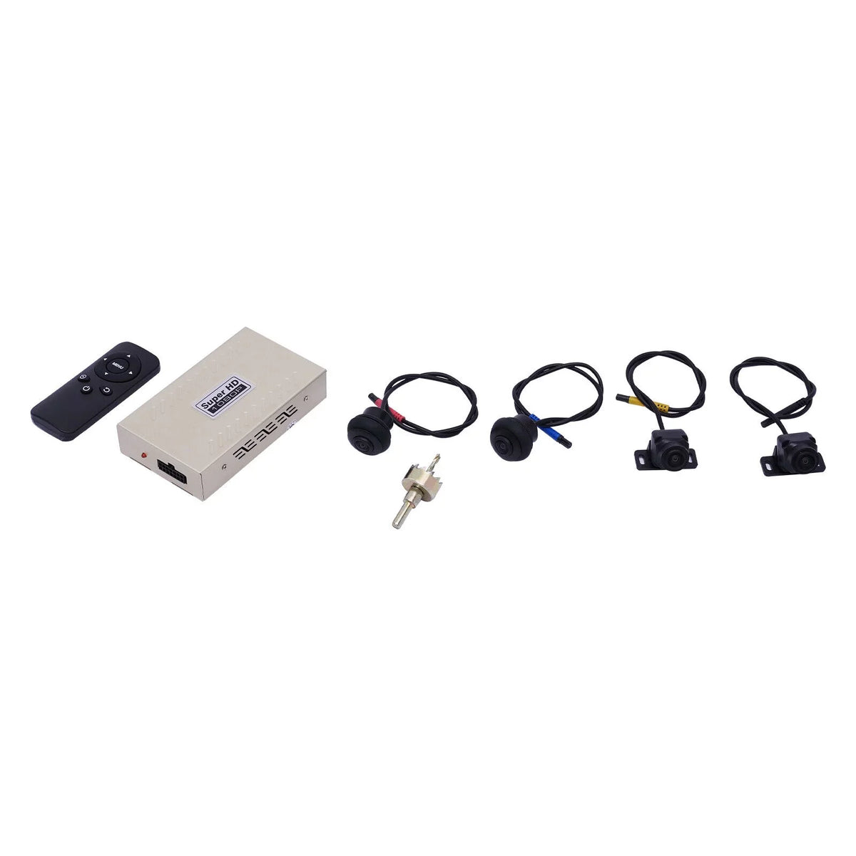 Recording System 360° DVR Miumaeov Panoramic 4-camera View Seamless Bird Car Kits 1080P