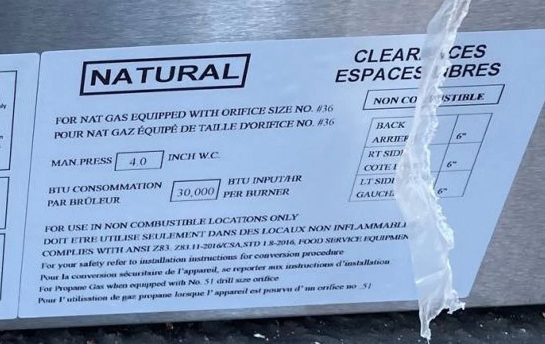 NSF ins gas griddle heavy duty CD-MG12 12