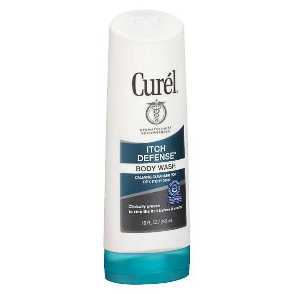 Itch Curel For Body Defense Dry 3 Pack Skin, Wash, 10 oz,