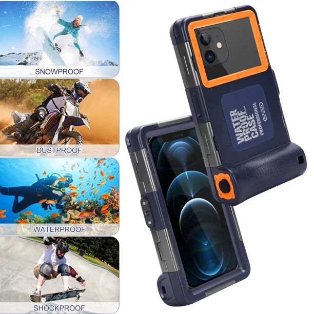 Housing [15m/50ft] Video Swimming Waterproof for Snorkeling with Professional Y8p Diving Photo Up to Lanyard Phones LCD Surfing And UrbanX 6.9 Case Underwater all Protective Inch