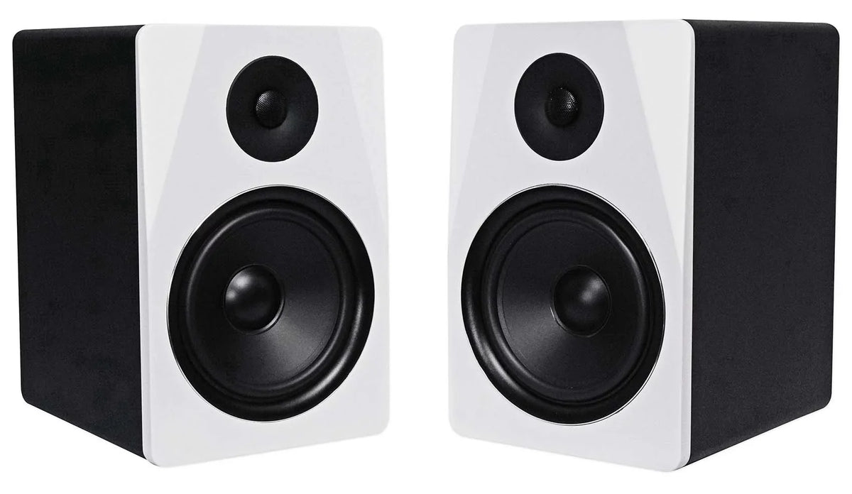 Black 8" APM8W Premium Monitor Rockville Stands USB Speakers+28" Studio (2)