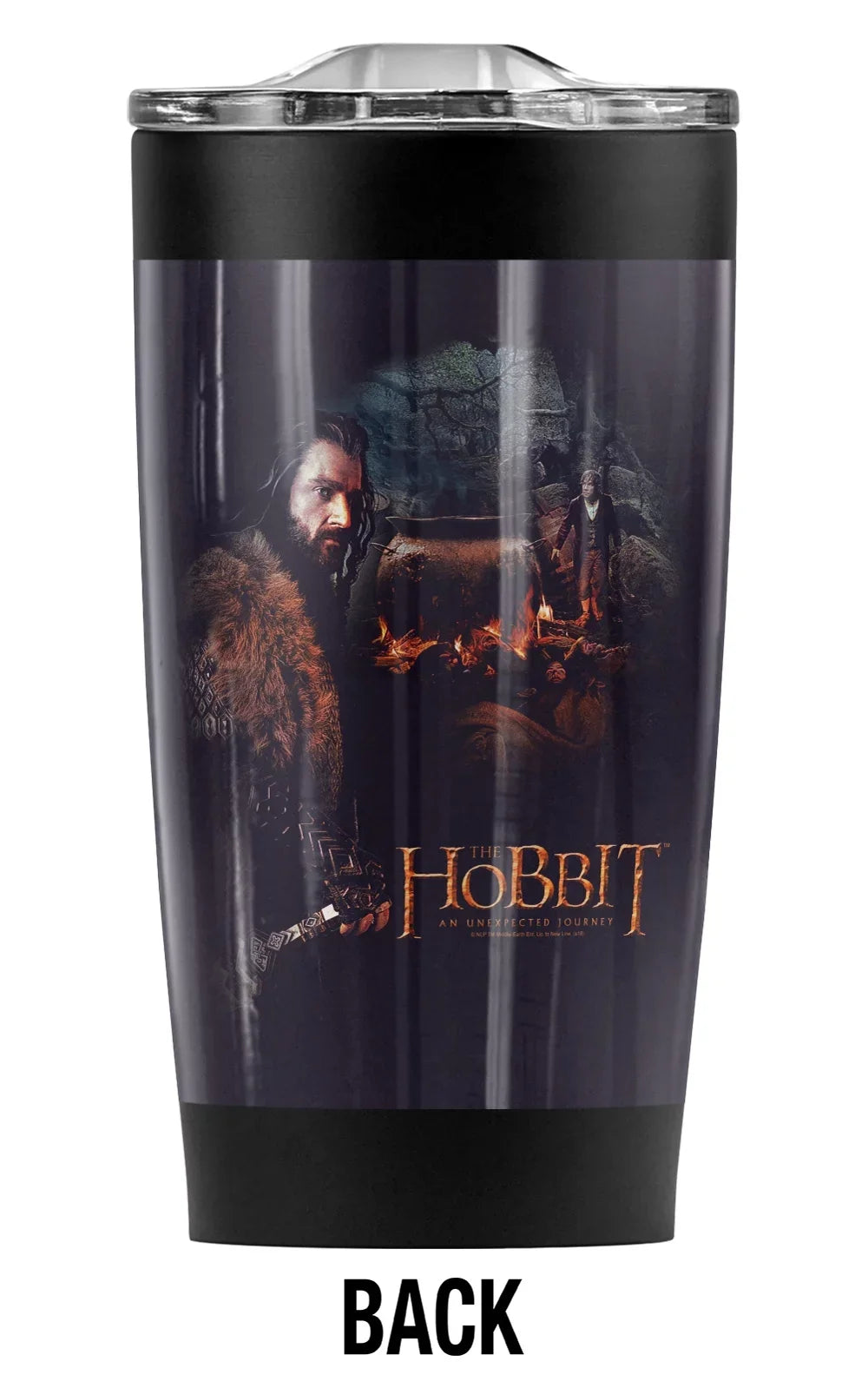 Vacuum Insulated with Double Sliding Travel Coffee for Tumbler oz | Leakproof & Great Hobbit/Thorin Steel Stainless Cold and Mug/Cup, Wall The Lid Hot Beverages 20 Cauldron Drinks