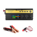 AC Outlets Power Inverter 12V 4 Home USB Laptops Sinewave Yabuy Charger Digital Modified LED Car to Converter Car Ports Inverter Charging Vehicle 5000W 220V with for