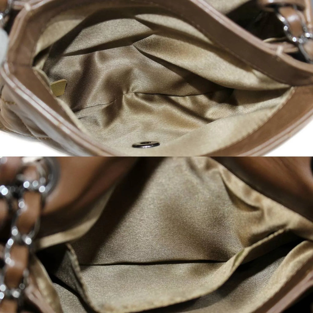 dark chain 15357745 Pre-Owned bag shoulder (Good) brown matelasse