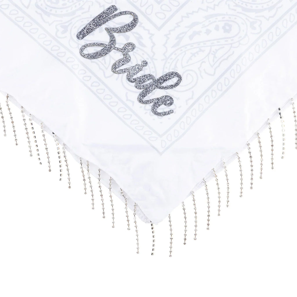 pink Fringe rhinestone four Bandana, and bandanas one with 5PK Bachelorette white