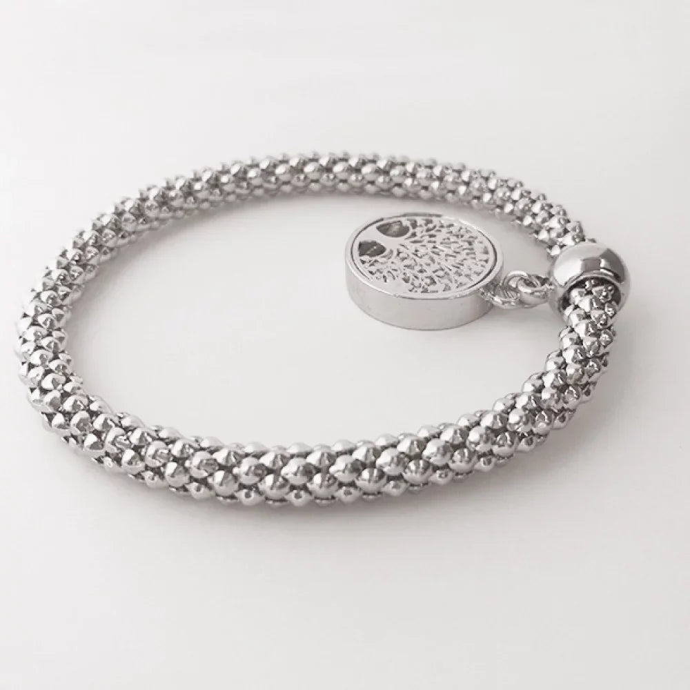 Sliver Cherry Chocolate Jewelry Biscuits Ice Pendant Bangle Cup Adjustable Chain Bracelet