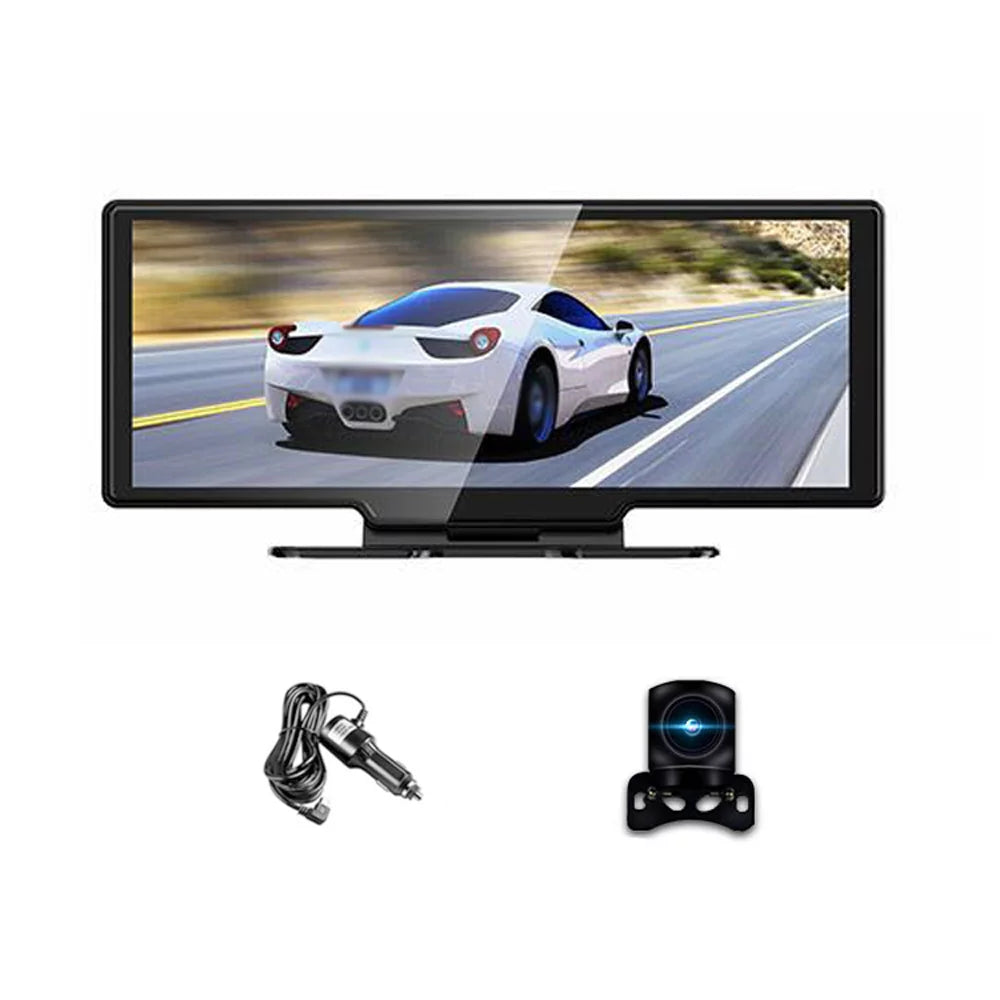 Recording, Front G-Sensing, 4K Driving WiFi, Touchscreen, Camera Auto Loop Rear DVR 10.26 Calling Inch Dash Recorder, Dash & Carplay Android for Hands-Free