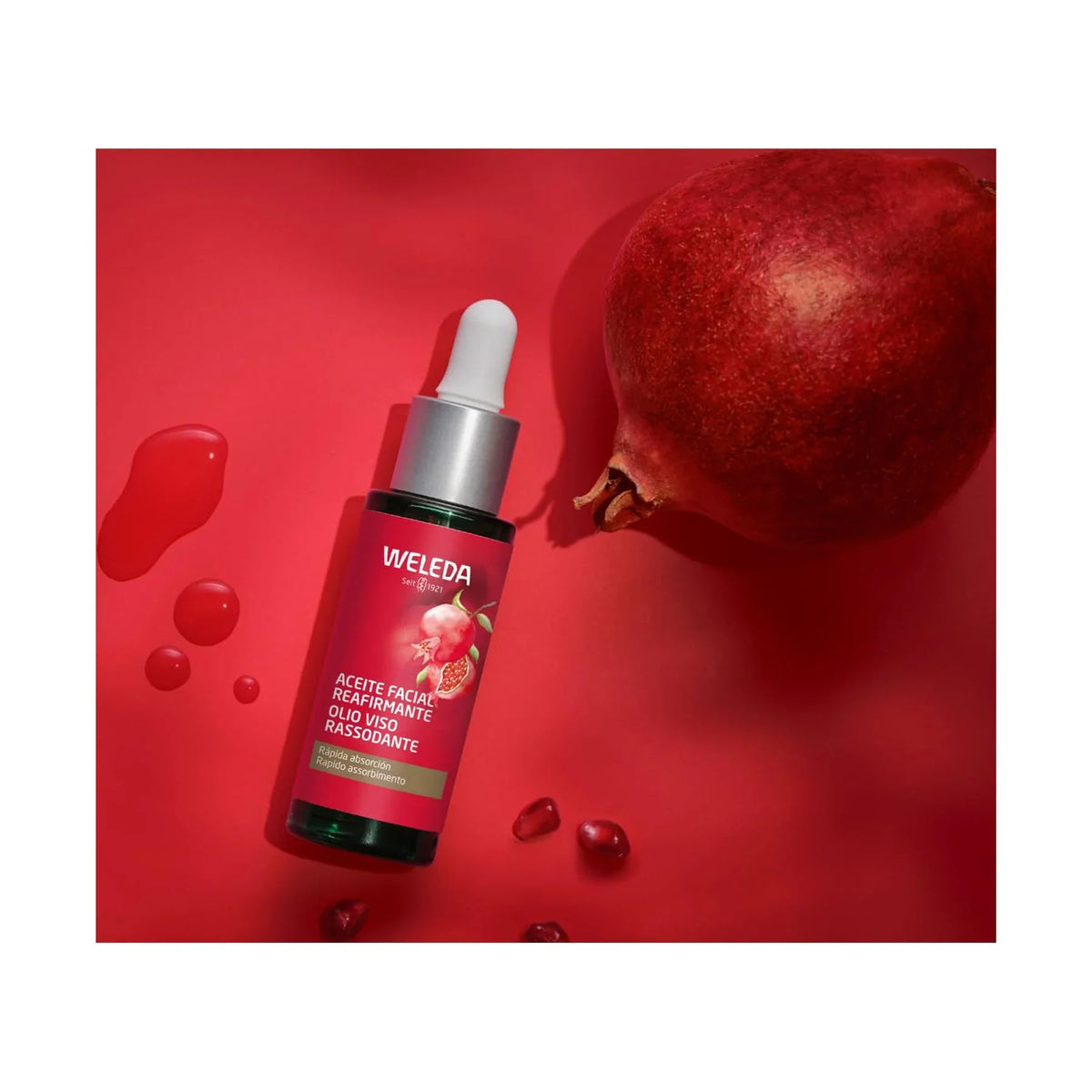 And With Pomegranate Plant Moisturizer Oil, Face Weleda Rich Extract Vera Care 1 Aloe Ounce, Plumping Fluid