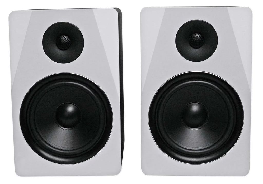 Black 8" APM8W Premium Monitor Rockville Stands USB Speakers+28" Studio (2)