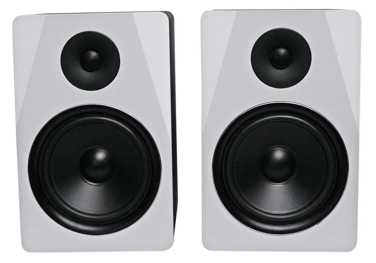Black 8" APM8W Premium Monitor Rockville Stands USB Speakers+28" Studio (2)