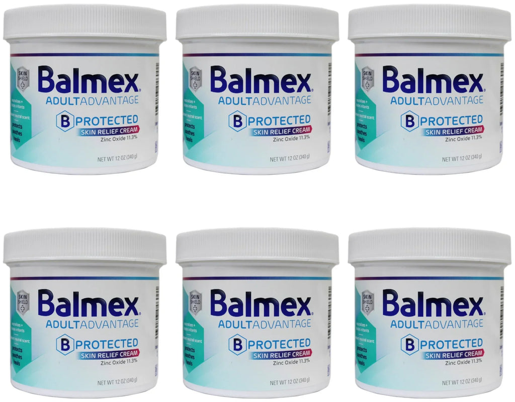 Soothe Relief Shield Protect Skin - Skin Cream, Technology B-Protected Sensitive Adult with Balmex 12oz to Skin, Heal Advantage and