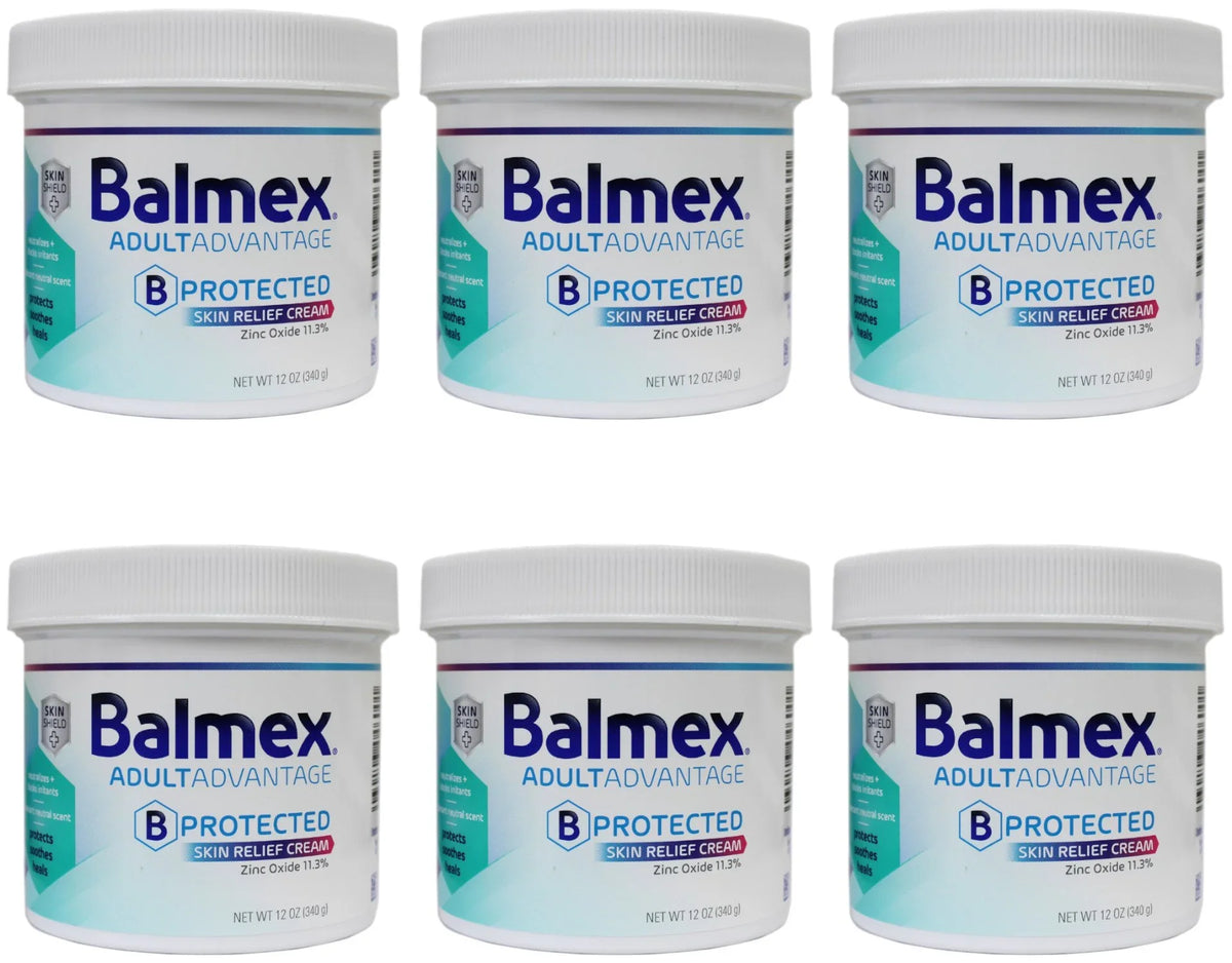 Soothe Relief Shield Protect Skin - Skin Cream, Technology B-Protected Sensitive Adult with Balmex 12oz to Skin, Heal Advantage and