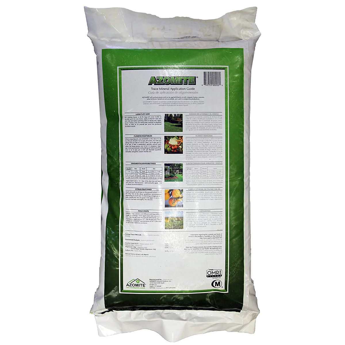 Granular Azomite Trace Mineral 44 Organic Fertilizer Soil lbs Additive