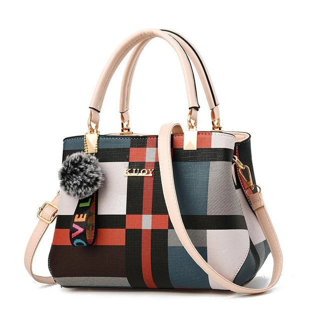 Shoulder Totes Women Ladies Messenger Luxury Bags Wild Stitching Handbag New Designer Bag Plaid Brand