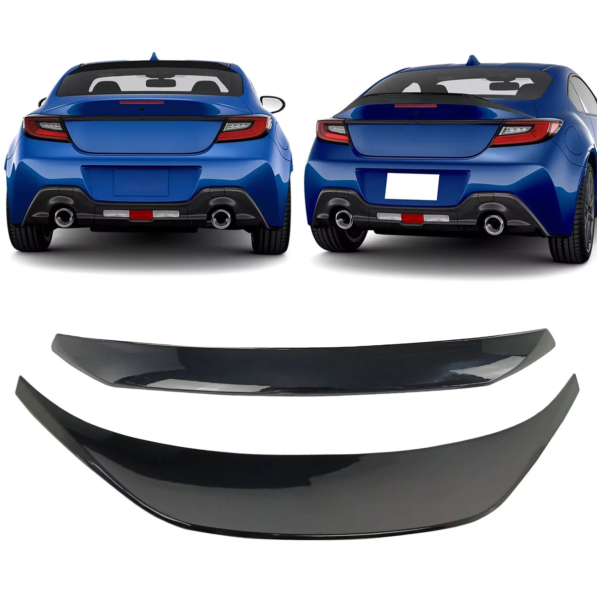 IKON 2022-2023 design design ABS Crystal Painted Spoiler With BRZ Black + + Trunk D4S Rear Trunk Silica/Raven GR86, TRD Spoiler Window Subaru Wing Visor Compatible Ikon Roof Pearl Motorsports