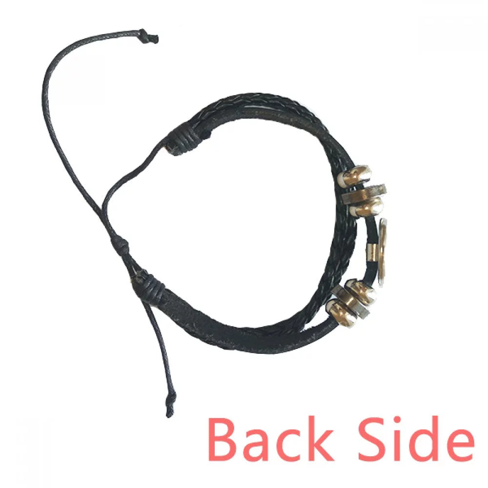 Pattern Rope Corn Plug Leather Cable Cable Wristband Bracelet Woven Charging Braided