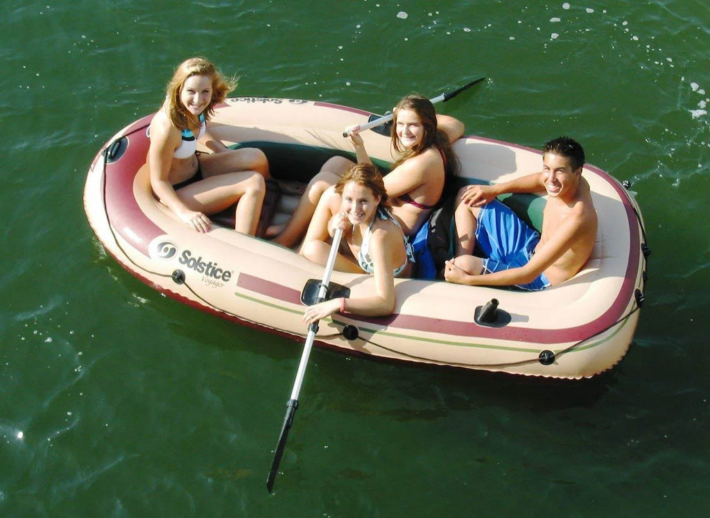 Leisure Voyager 4 Person Raft Solstice Inflatable 30400 Fishing Swimline