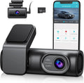 4K/2K/1080P+1080P Free with Night APP Vision, Recording, Card,WDR Loop 24h Cars OMBAR GPS 64G Rear for 5G Front Mode,170°Wide, SD Cam G-Sensor, Parking WiFi Dash and