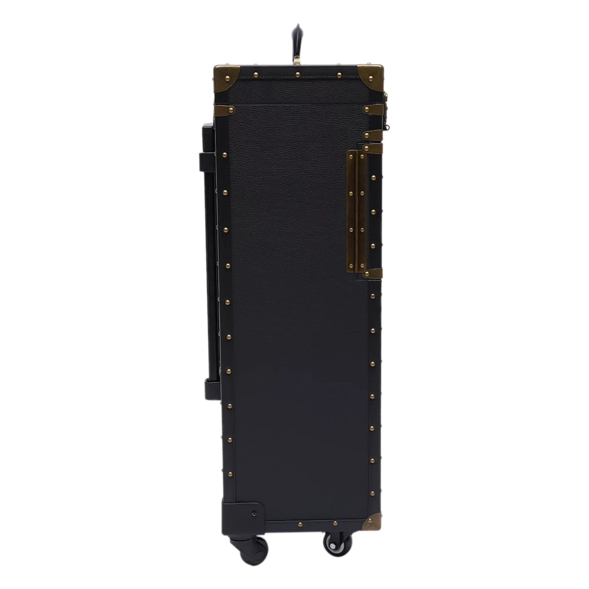 Travel Rolling Case, Beauty Holder Box Cosmetic Lockable Organizer Luggage, Salon Stylist Hairdressing Dryer with Makeup Train Miumaeov Hair Trolley Tool