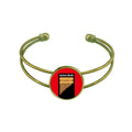 Drama Cuff Retro Bangle Bracelet Human Spiritual Wealth Open Jewelry