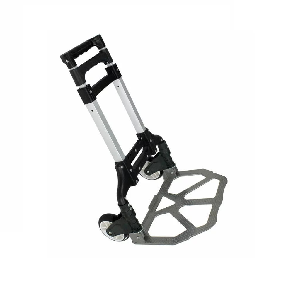 Folding Dolly Push, SEGAWE Black, Trolley Hand Aluminium Compact Luggage Carts.