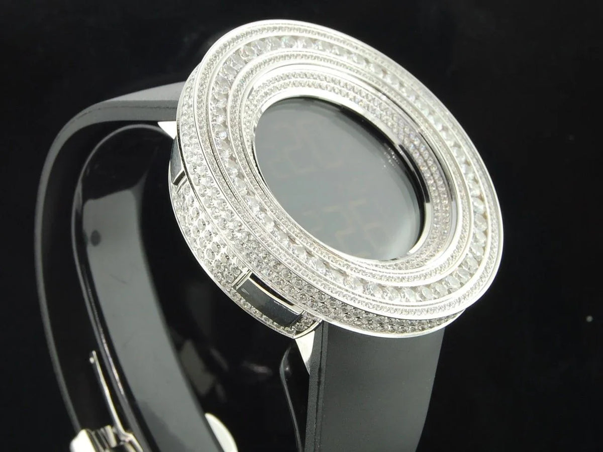 KC JoJino Watch Simulated Mens Diamond White Joe Rodeo ct Techno Custom Com 15