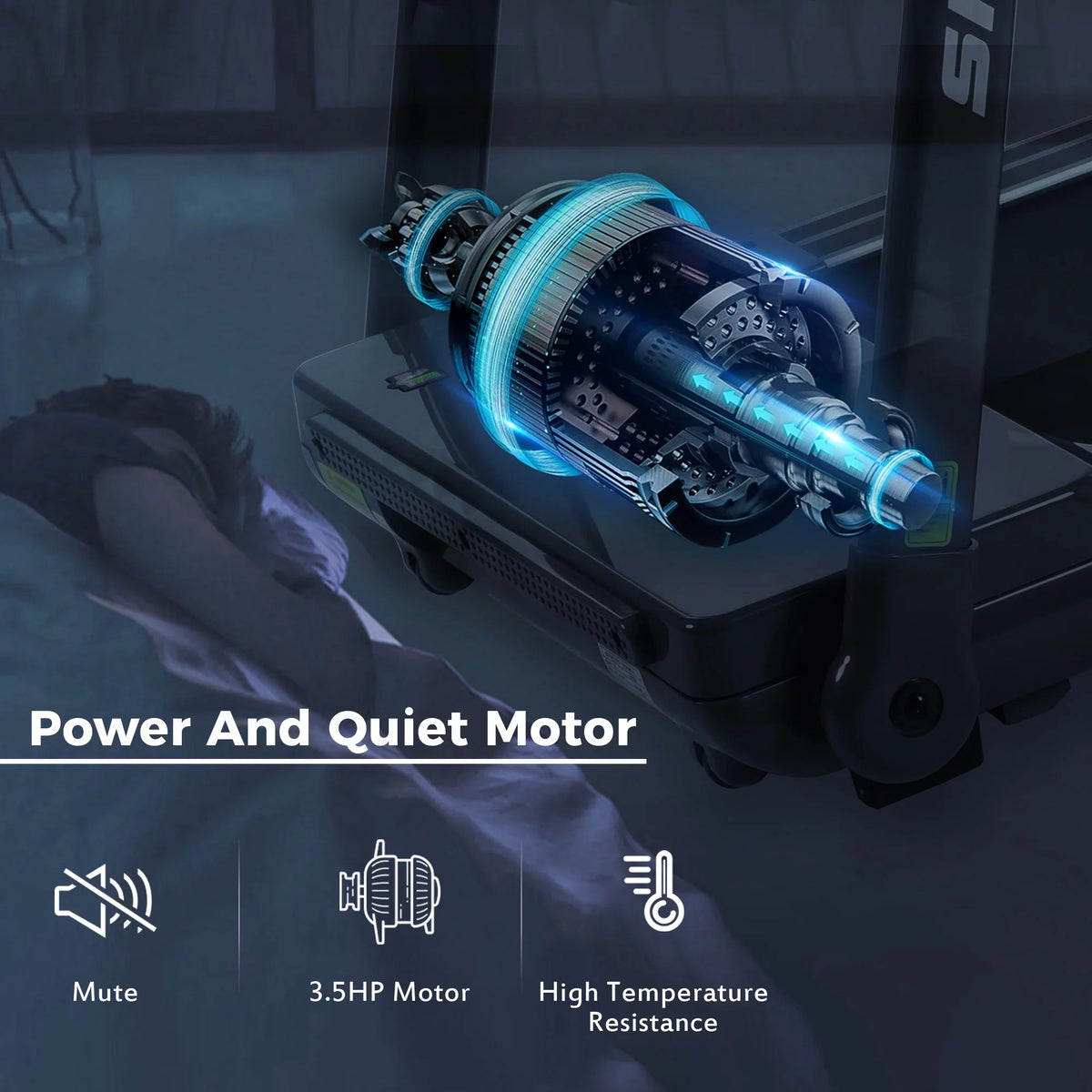 Treadmill Folding Treadmill Machine Foldable Running Dcenta 330lbs；Portable Motorised Home Electric Gym Walking,Electric for Gym Medium Compact 3.5HP Jogging Fitness Motorized 14KM/H Workout