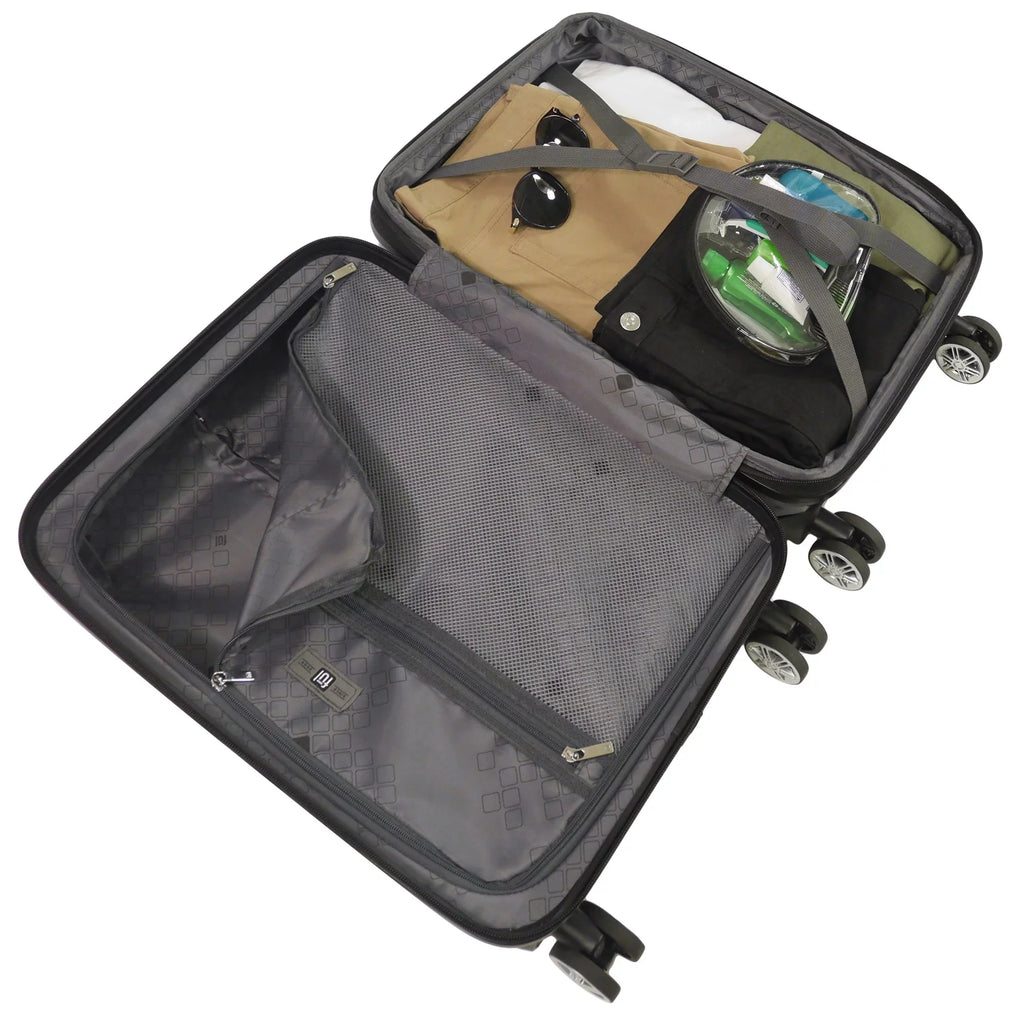 Rolling 22 Suitcase Ombre with On Blue Inch Hardshell Wheels, Impulse Spinner Luggage, Carry