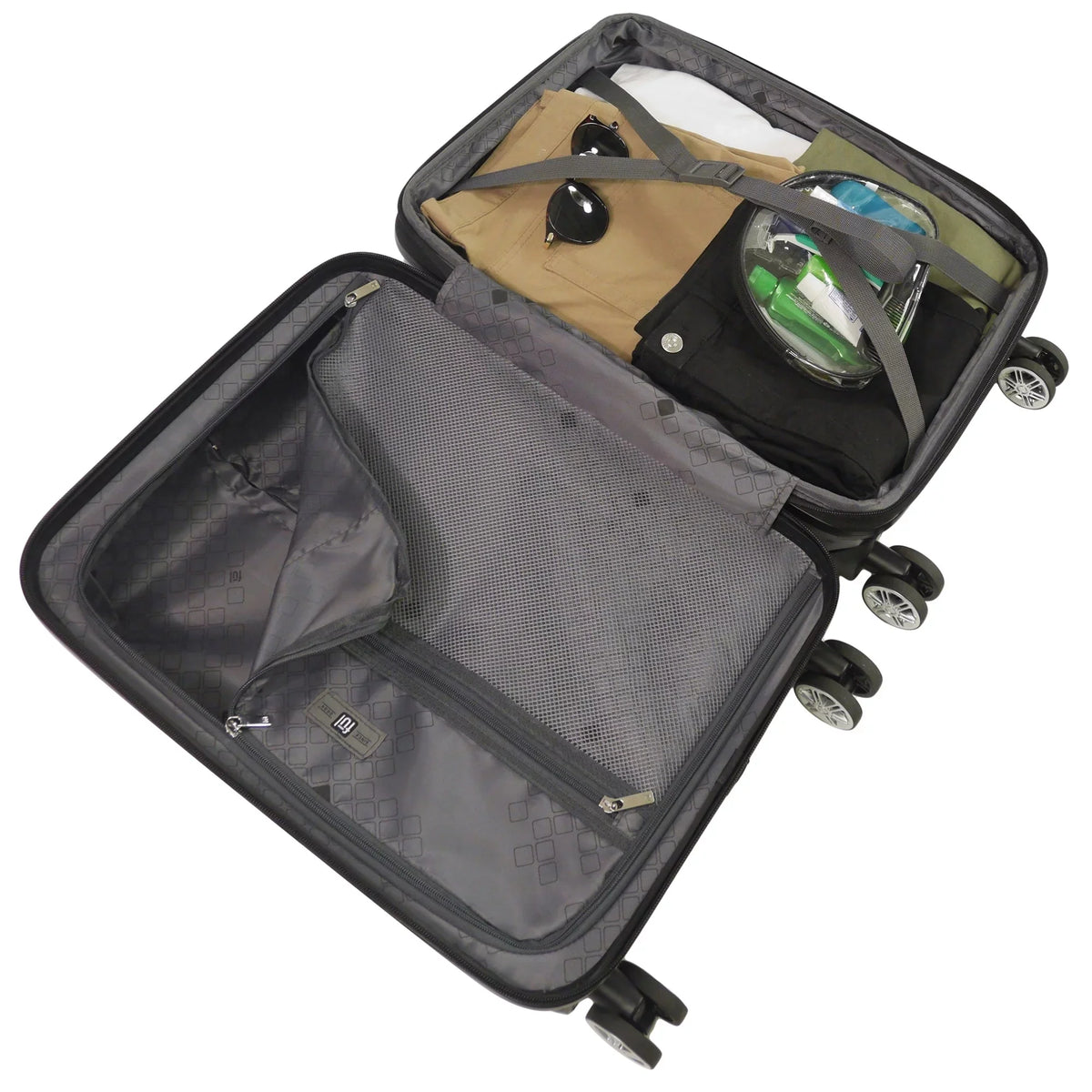 Rolling 22 Suitcase Ombre with On Blue Inch Hardshell Wheels, Impulse Spinner Luggage, Carry