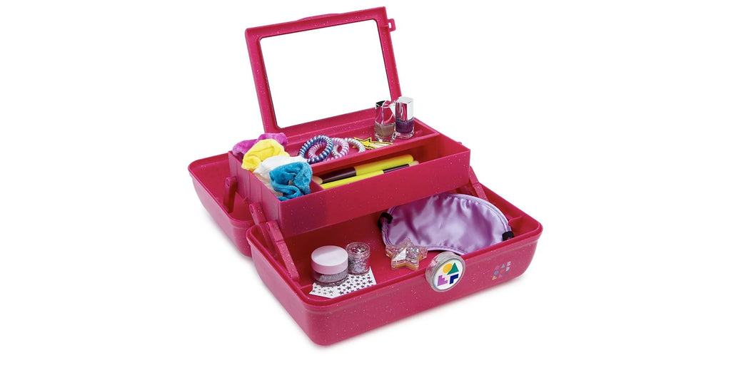 Box, Caboodles Pink Sparkle On-The-Go Deep Makeup Girl