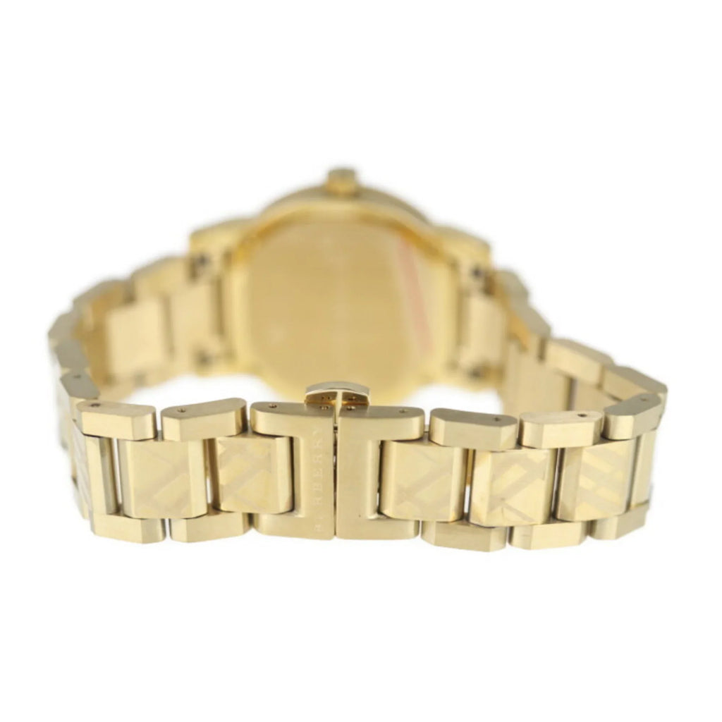 THE (Like steel BU9145 Pre-Owned CITY BURBERRY New) watch stainless Burberry gold