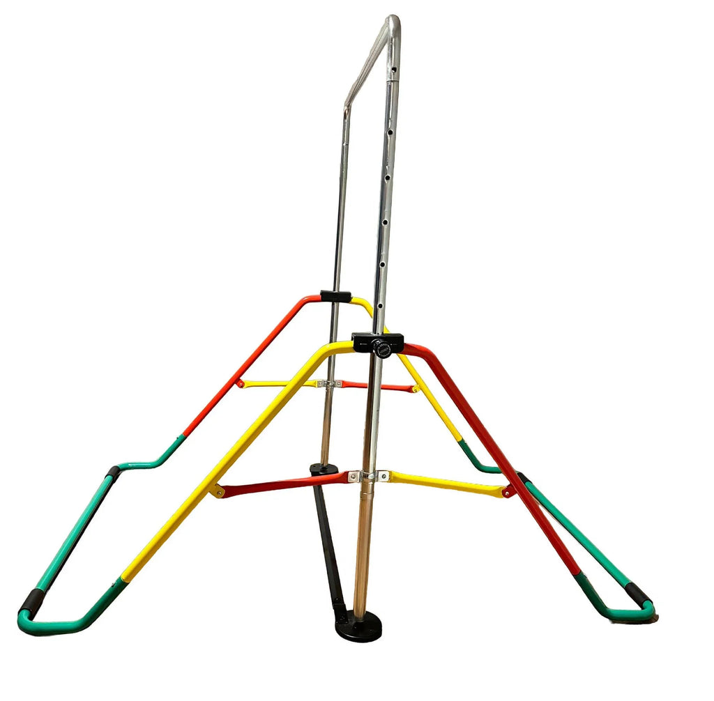 Home for Equipment - Expandable, Kip Bar, Junior Bar Red/Yellow Height-Adjustable Monkey Kids Training, Gymnastics Playground Horizontal Folding, Bar