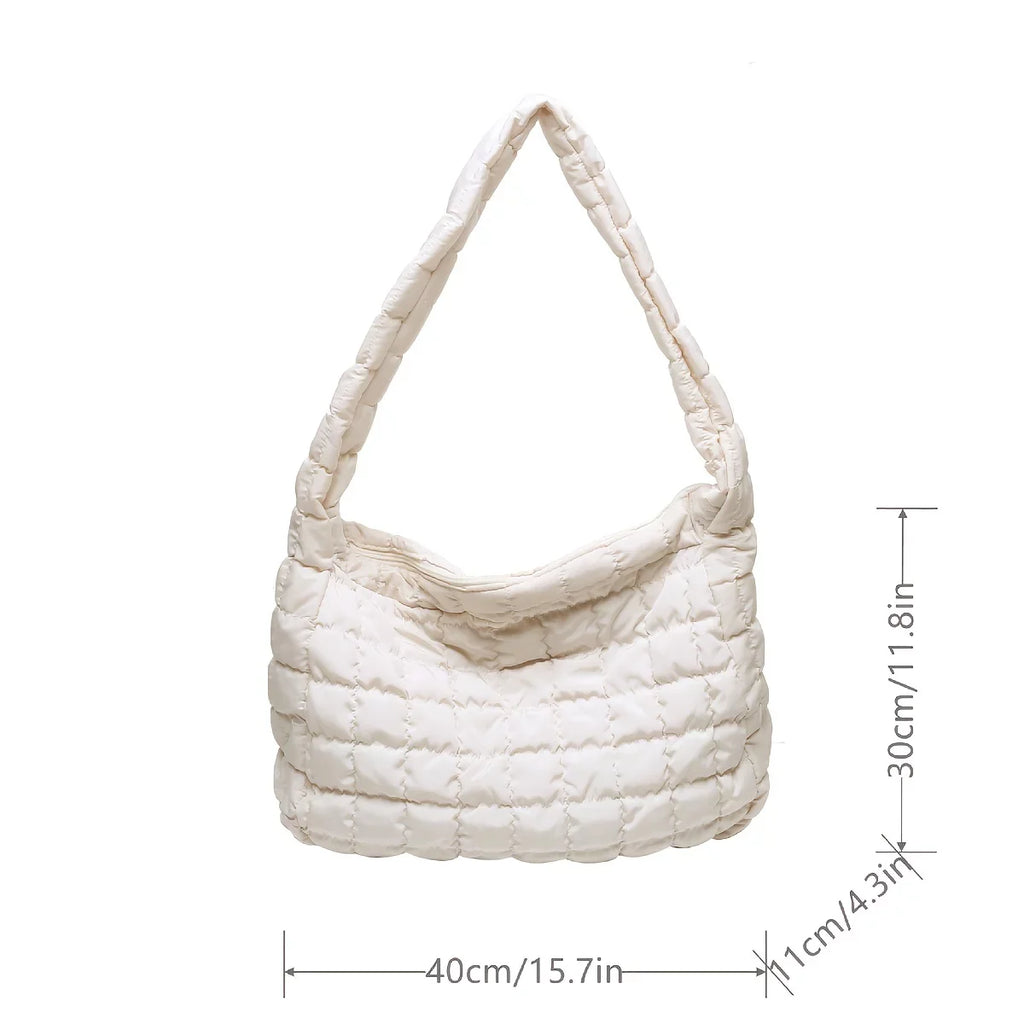 Tote Tote, Shoulder Argyle Capacity Junior Padded Bag, Quilted Bag Filled Crossbody Cotton Work Hobo For Quilted Large