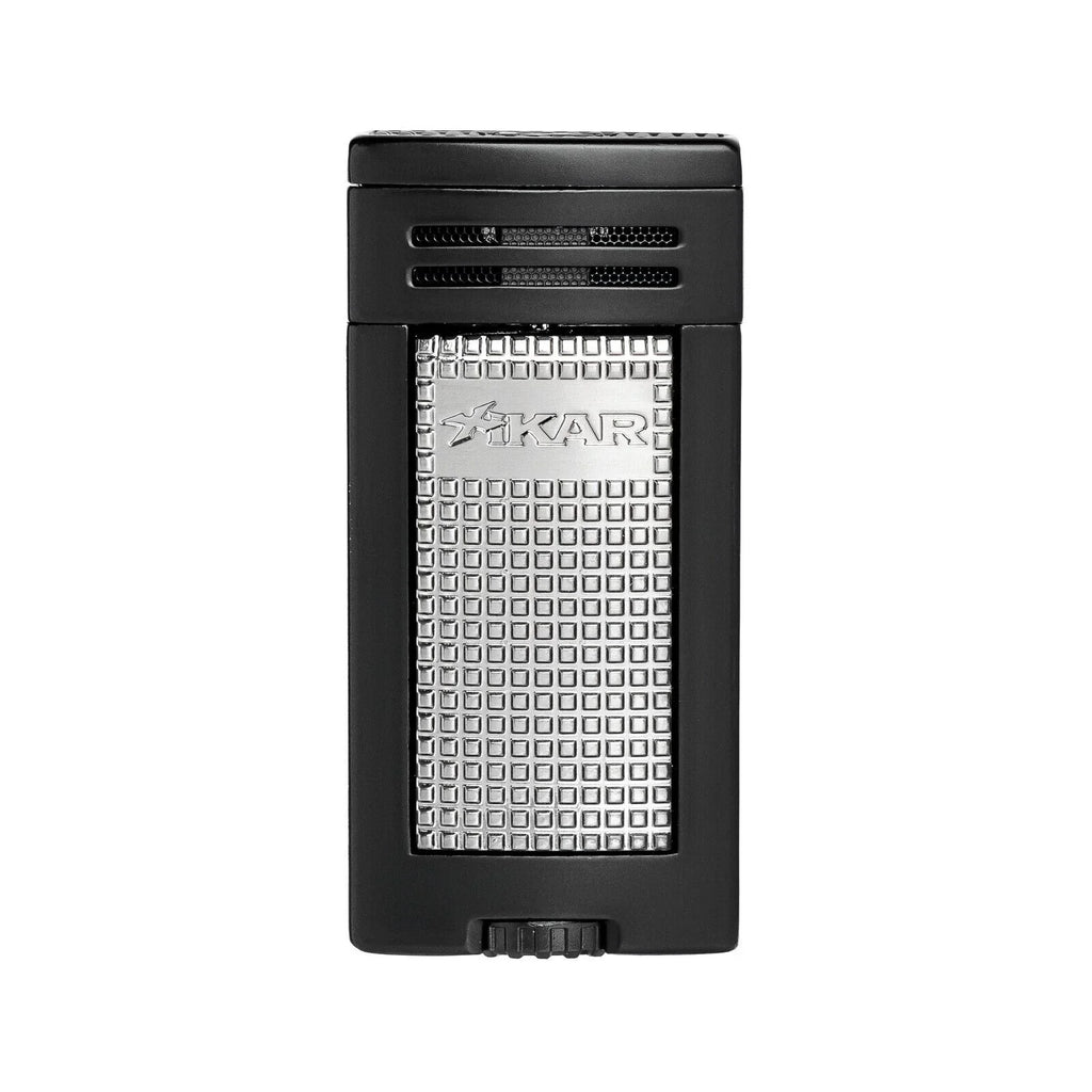 Flame Warranty, Xikar® Ion Lifetime Black Double-Jet Cigar Lighter,