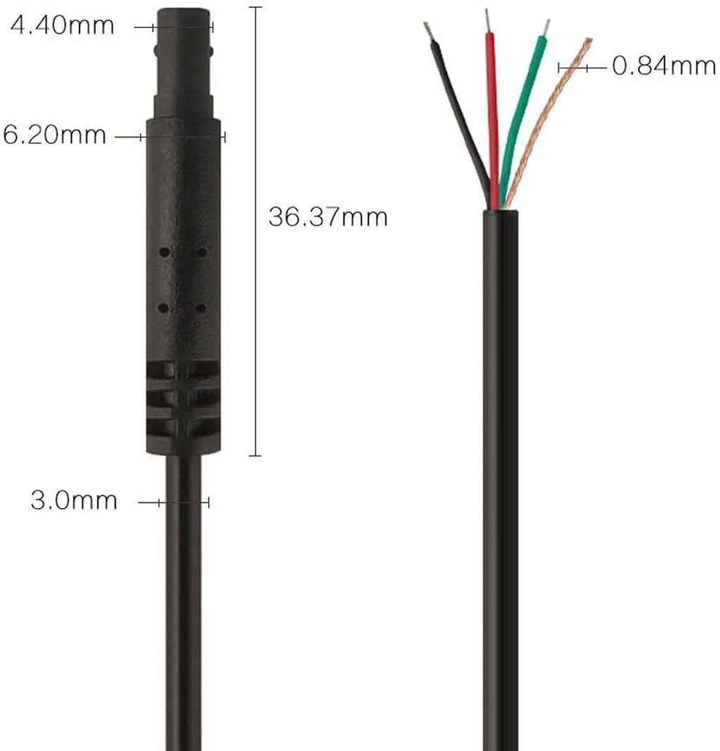 Extension REDTIGER Cam(4 Dash Cord for Camera pin,2.5mm) Cable Backup 50Feet