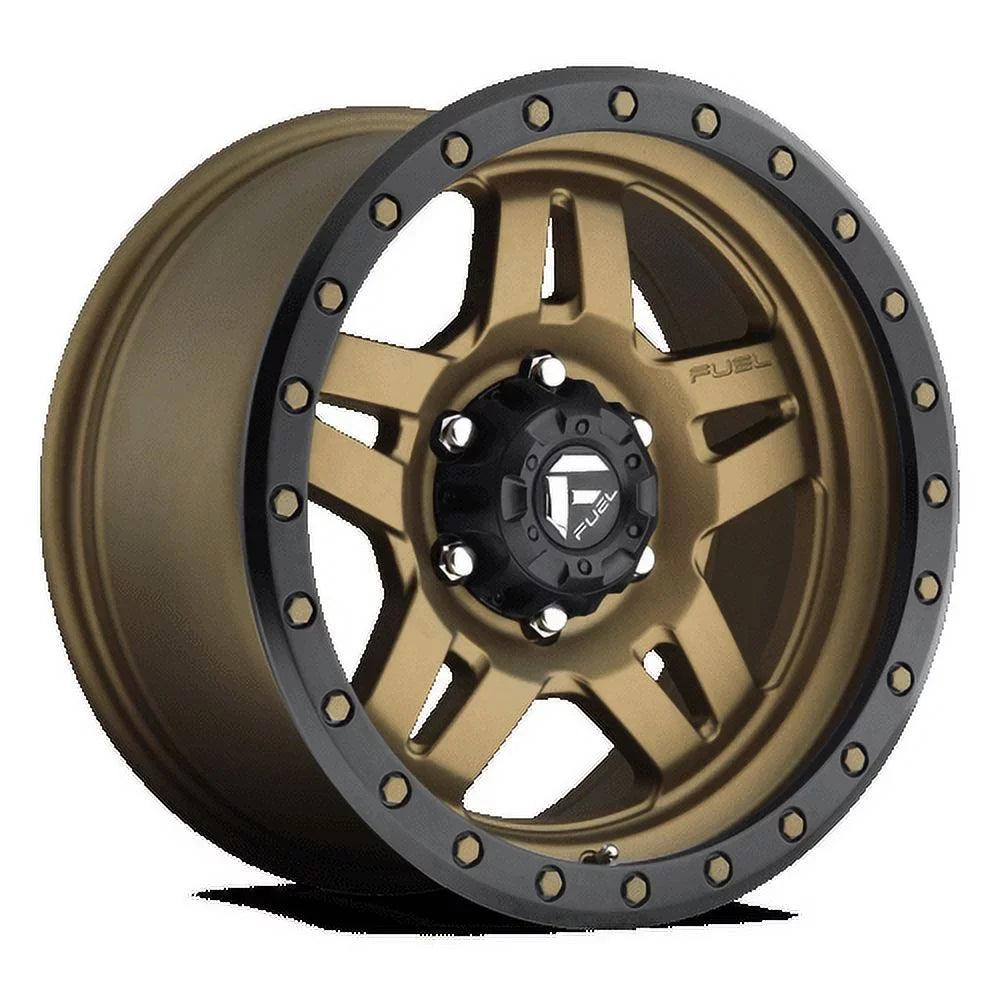 Fuel 110.1Cb 1Et Matte Bronze 20X9 6X135 Black Bead Anza D583 Wheel Ring