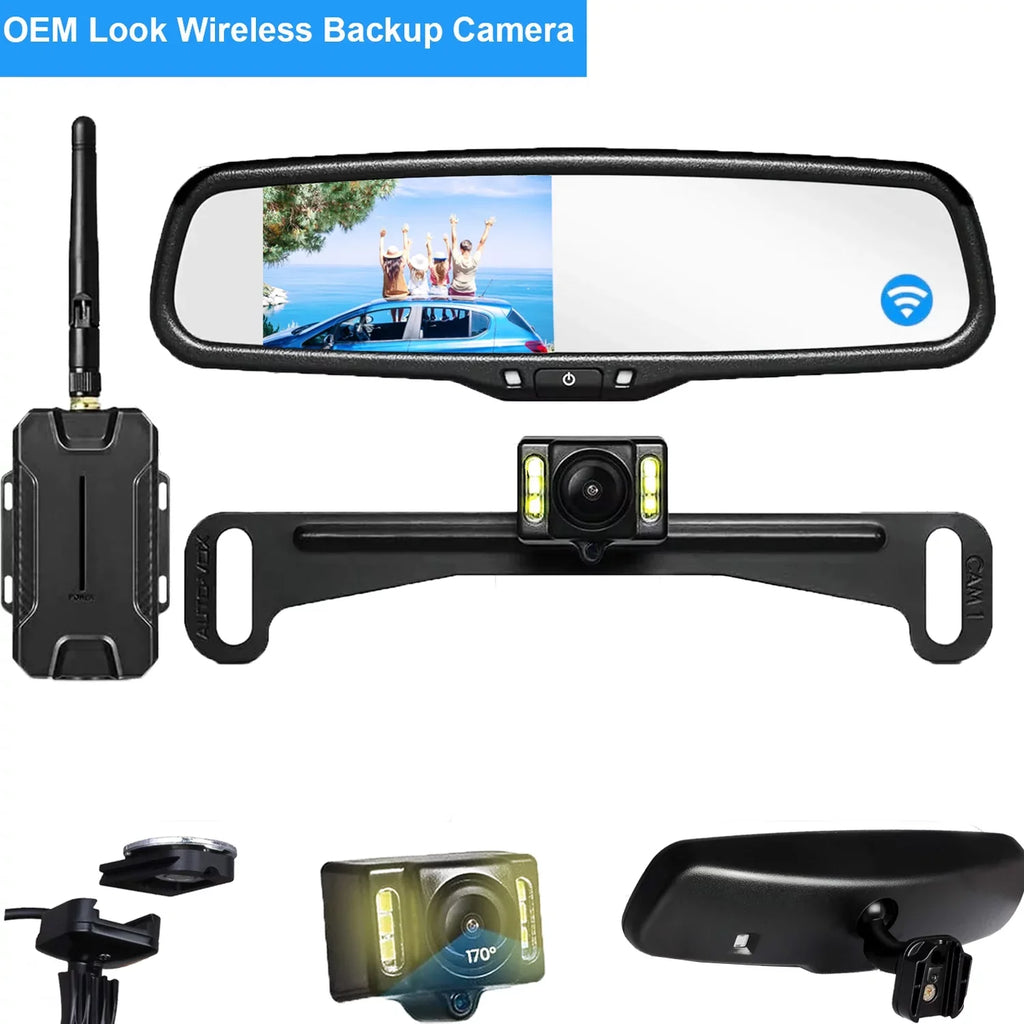 Rear Reversing System Vehicles Backup Trucks, Oem View for Super (T1400U) Car Camera Wireless Backup Look Night for Mirror Vision Camera Camera Auto-Vox