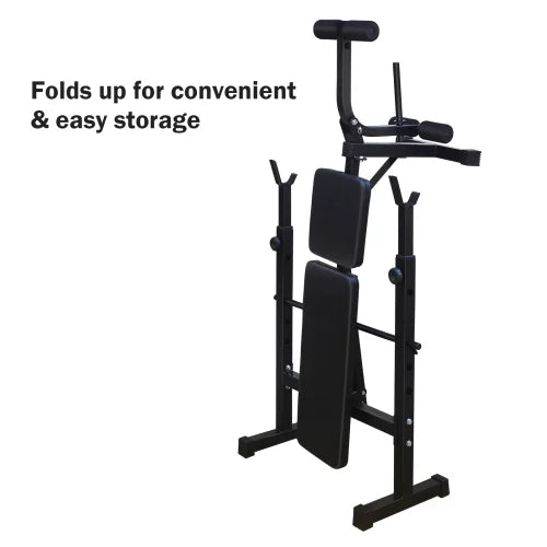 and Bench Bench, with Press Weight Home Exercise Bench Fitness Gym Squat Training Full-Body for Set Rack Workout
