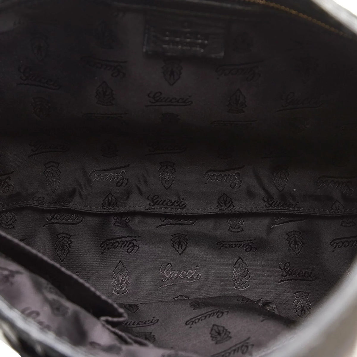 (Good) Hobo Leather Black Patent Pre-Owned Handbag Ladies Ribbon 189885 Bag