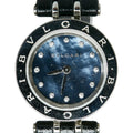 BVLGARI Bvlgari Quartz Watch Diamond Shell Zero Dial Steel BZ23S One Pre-Owned Stainless Ladies B (Good) Navy