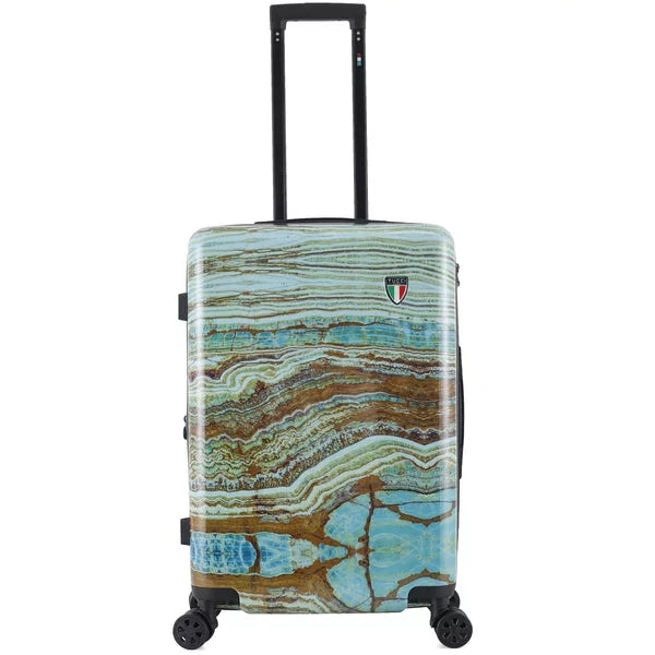 Disegno - Marble Luggage Emerald Earth Hardside TUCCI Medium 24-inch Art