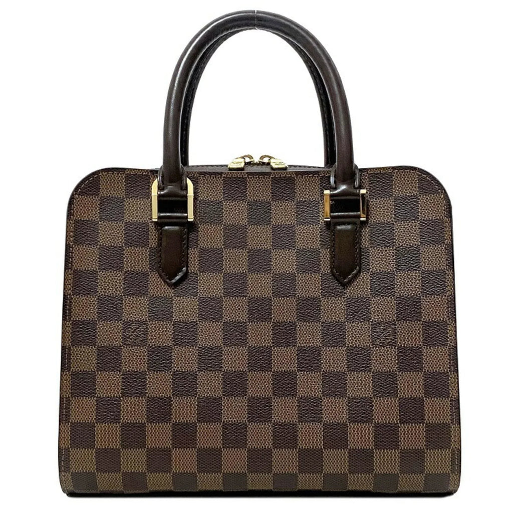 (Good) Square Triana Pre-Owned Ebene Type N51155 Damier Handbag Ladies Brown