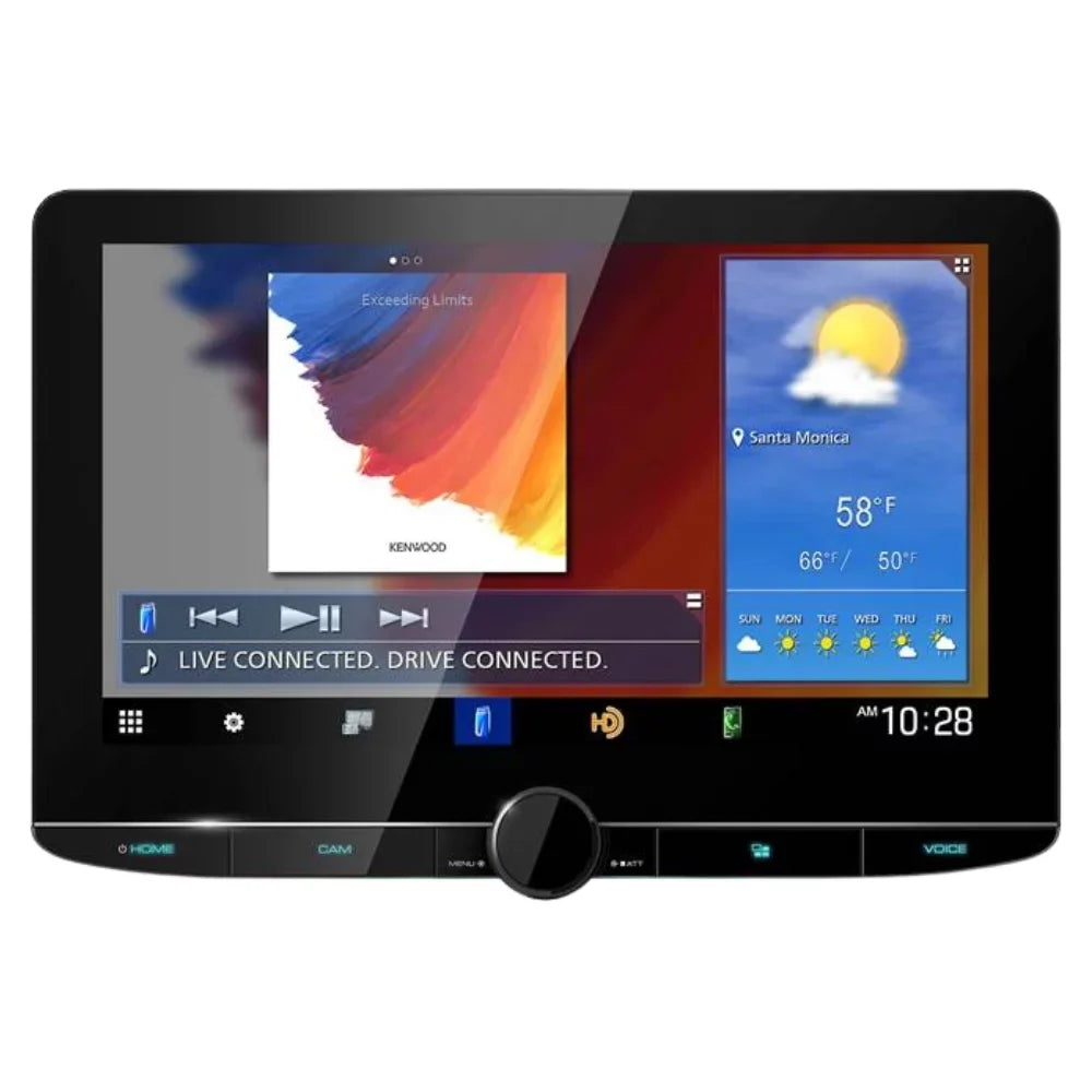 Dashboard Kenwood DMX1057XR & Multimedia New Receiver Camera 10.1" Full HD DRV-N520