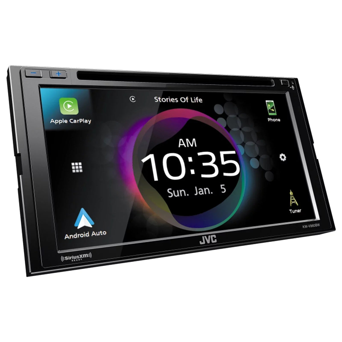 Combo Peak 16G 6x9" Radio Dual CD/DVD Feet 2-Way Watts 2x Player JVC KW-V960BW Receiver Speaker Bundle Coaxial Audio Car Bluetooth Double with USB Power Wire DIN Speakers 50 Car 400 AM/FM and