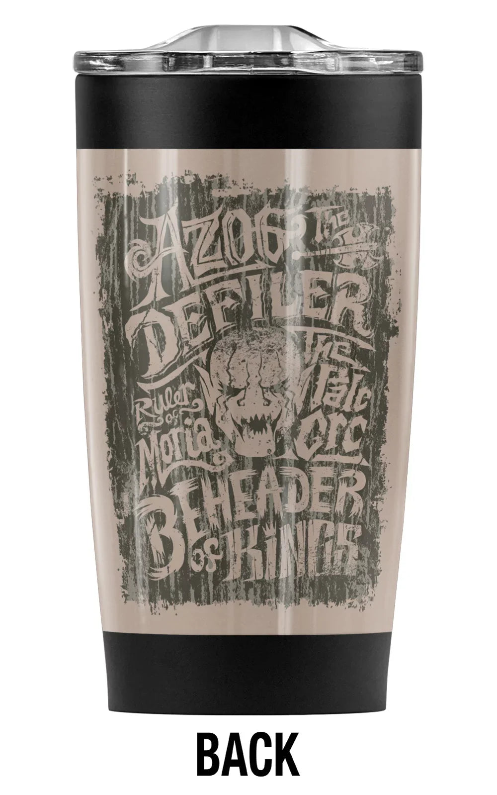 Great oz Mug/Cup, The Beverages Hot Double Sliding Insulated 20 Wall Orc and Tumbler Steel Stainless Hobbit/Azog Vacuum Coffee with Cold Drinks for | Travel Lid Leakproof The &