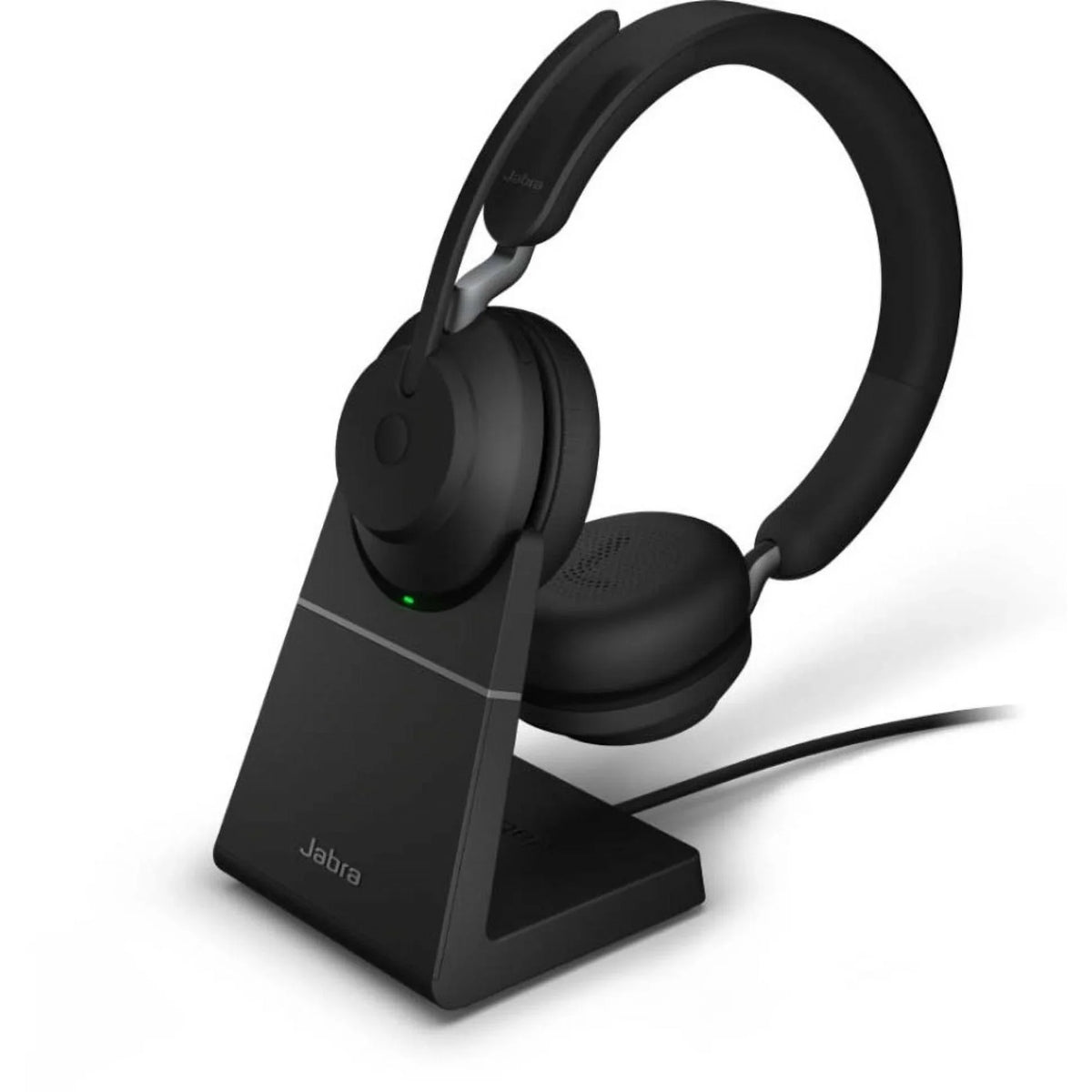 Stand Headset with USB-C USB-C Connector UC Black Ear Jabra Charging Single - - Evolve2 65 Mono