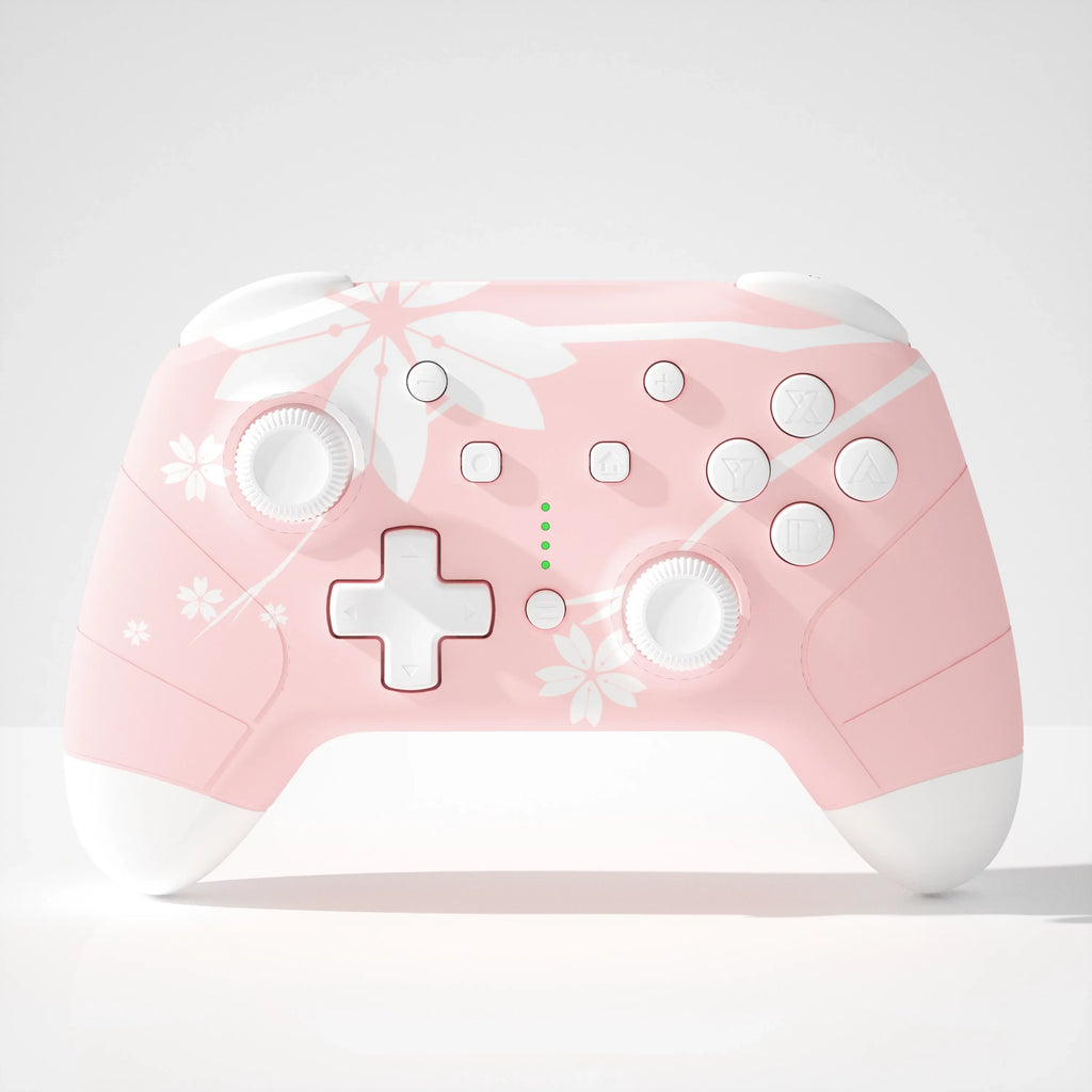 Mytrix OLED Gray Pink Switch & Super Nintendo Accessories Bros. Ultimate Super Sakura Smash Wireless and Controller Triangle Bundle: Membership Console, with Strategy Pro with Bros. Smash